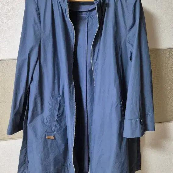 [SOLD OUT] 지센 밴드넥 A라인 집업 롱 자켓(90)