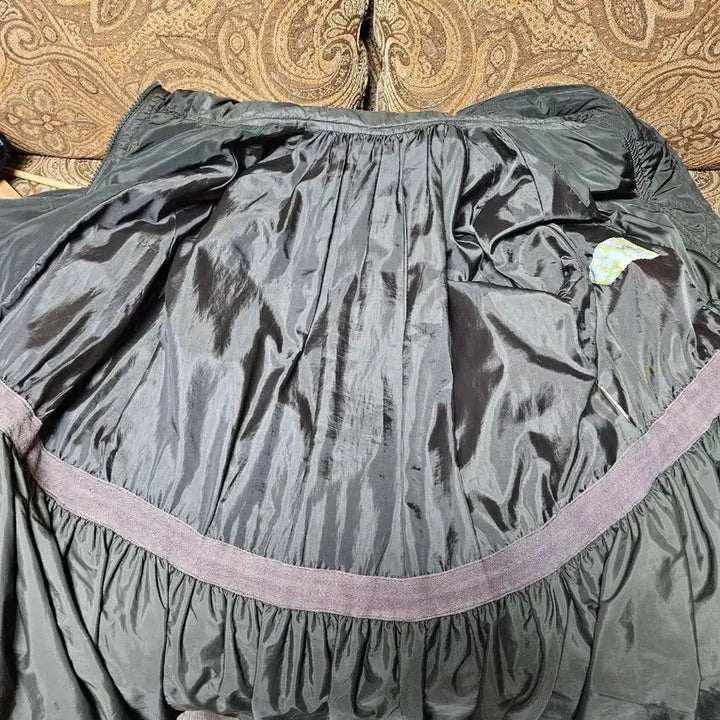 [BUNJANG] Khaki Hooded Long Field Jacket (Size 66) / 카키색 후드 롱 야상 점퍼66