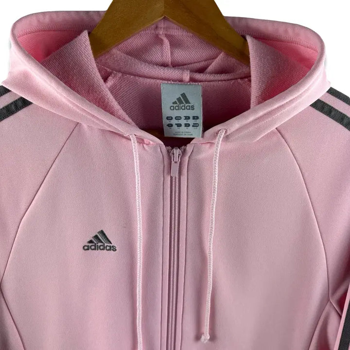 [BUNJANG] Adidas Pink Gray Strawberry Milk Hoodie / 아디다스 핑크 그레이 딸기우유 후드플락3100