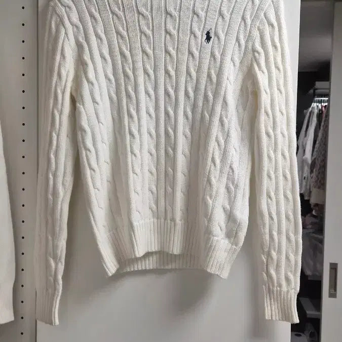 [SOLD OUT] 폴로 랄프로렌 네이비, 화이트 케이블 니트