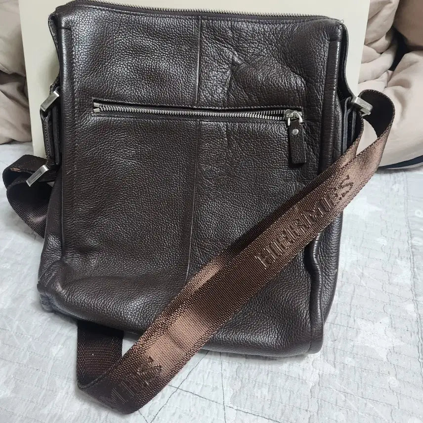 [BUNJANG] Hermes H Logo Brown Leather Crossbody Bag / 에르메스 브라운 H 로고 크로스백 32x24