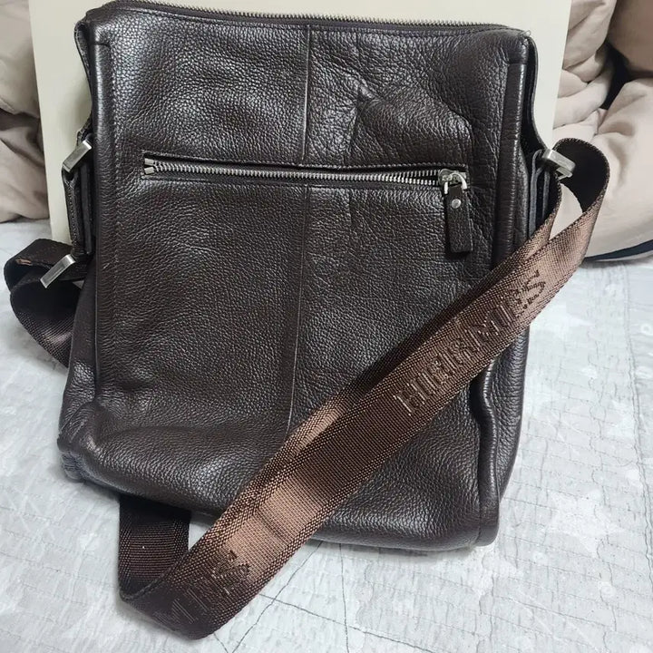 [BUNJANG] Hermes H Logo Brown Leather Crossbody Bag / 에르메스 브라운 H 로고 크로스백 32x24