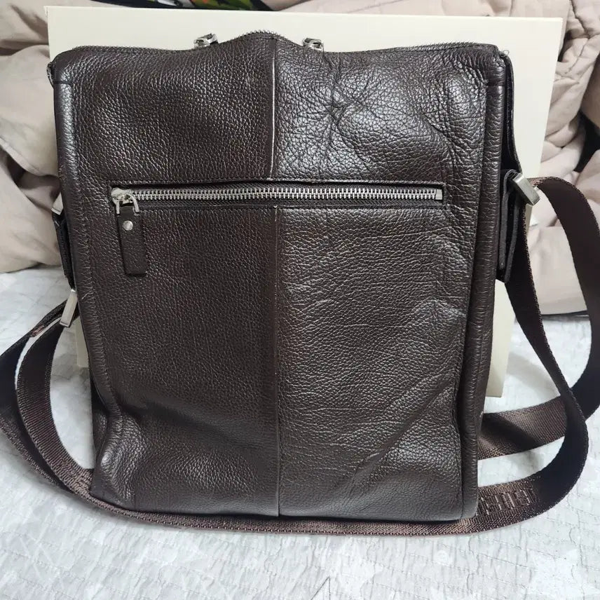 [BUNJANG] Hermes H Logo Brown Leather Crossbody Bag / 에르메스 브라운 H 로고 크로스백 32x24