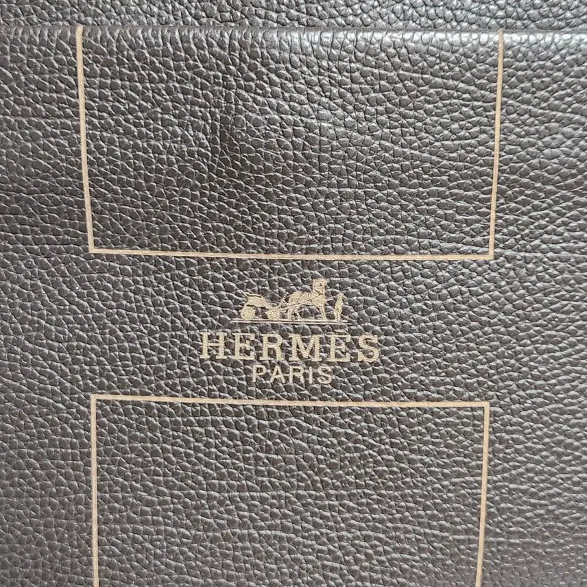 [BUNJANG] Hermes H Logo Brown Leather Crossbody Bag / 에르메스 브라운 H 로고 크로스백 32x24