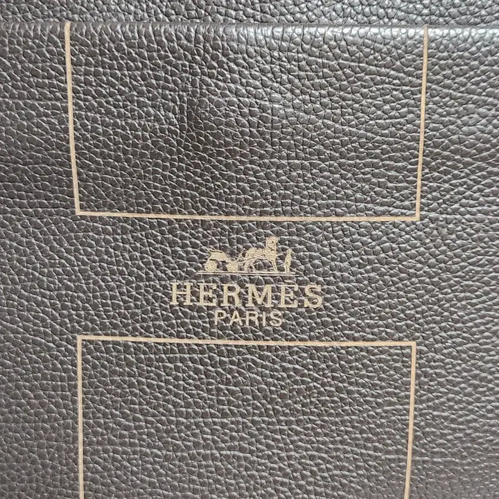 [BUNJANG] Hermes H Logo Brown Leather Crossbody Bag / 에르메스 브라운 H 로고 크로스백 32x24