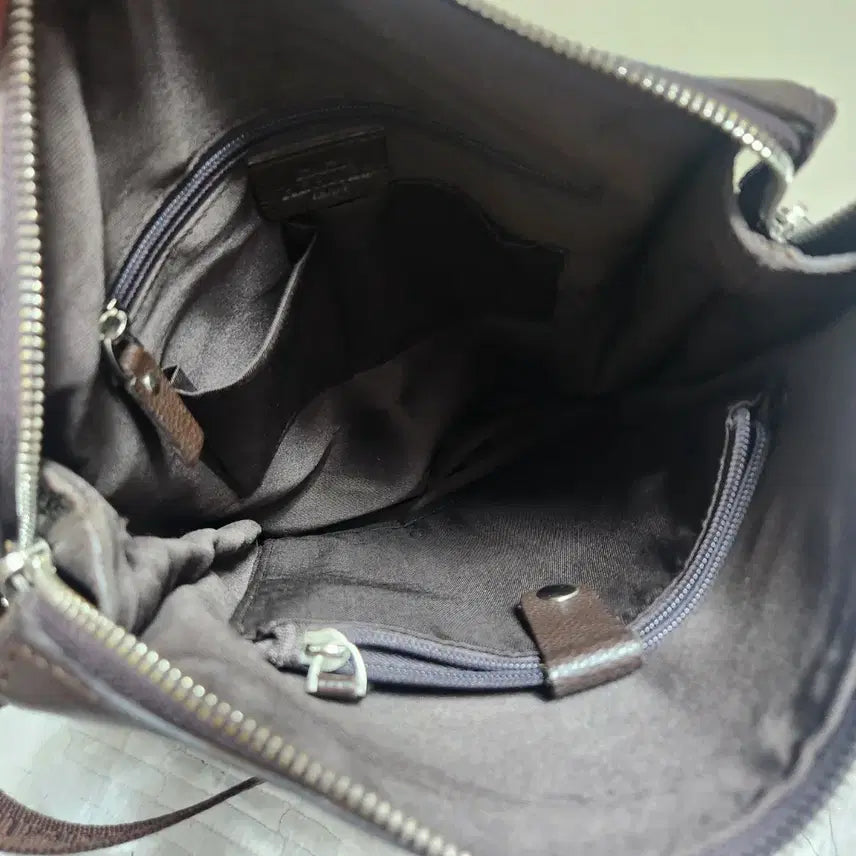 [BUNJANG] Hermes H Logo Brown Leather Crossbody Bag / 에르메스 브라운 H 로고 크로스백 32x24