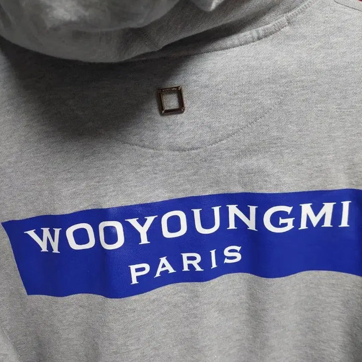 [BUNJANG] Wooyoungmi Back Logo Gray Hoodie 52 / 우영미 백로고 회색 후드티 52