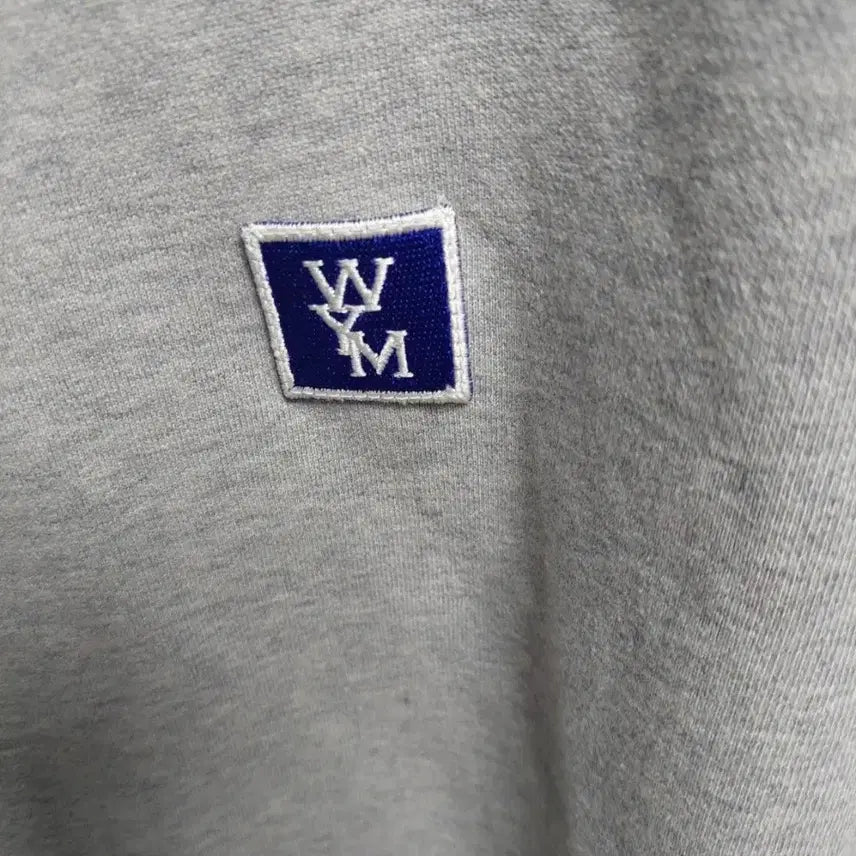 [BUNJANG] Wooyoungmi Back Logo Gray Hoodie 52 / 우영미 백로고 회색 후드티 52