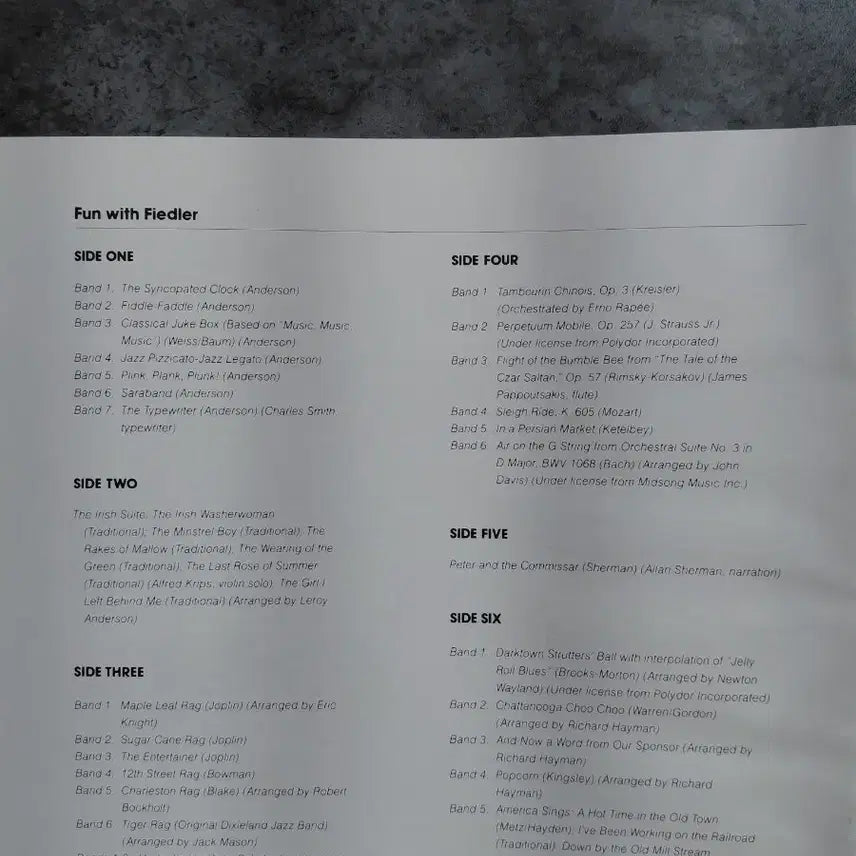 [SOLD OUT] (박스음반)Fun with Fiedler 3LP