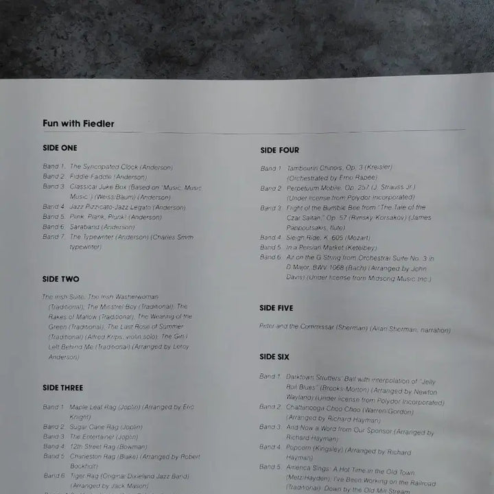[SOLD OUT] (박스음반)Fun with Fiedler 3LP