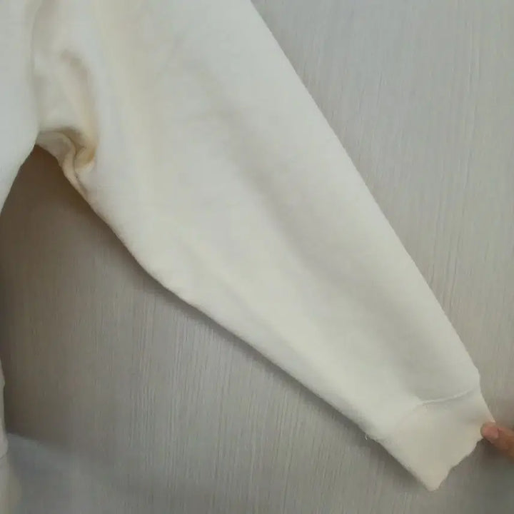 [BUNJANG] LEE Sports Logo Hoodie Ivory / LEE 스포츠 로고 후드티 아이보리