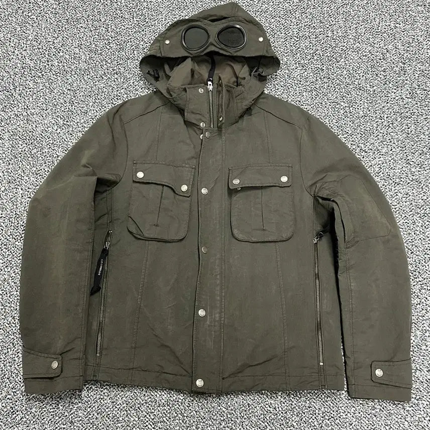 [SOLD OUT] >정품 cp컴퍼니 고글 워싱 카키 자켓