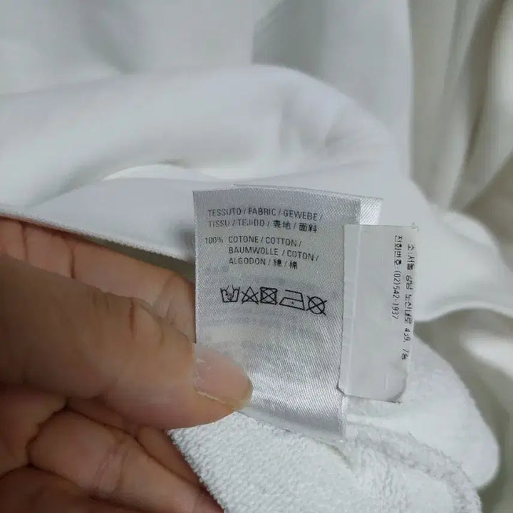 [BUNJANG] Balenciaga White Front Logo Hoodie Large 105 / 발렌시아가 화이트 프론트 로고 후드티 실측 큰105 백화점판