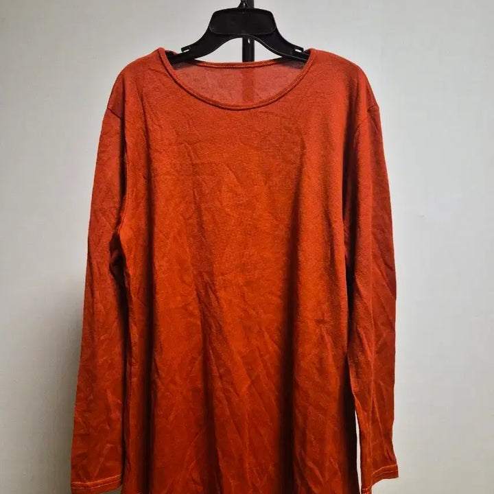 [BUNJANG] Orange Long Sleeve Knit Top (Size 55-99) / (새상품)오렌지색 여성 긴팔 티셔츠 55~99사이즈