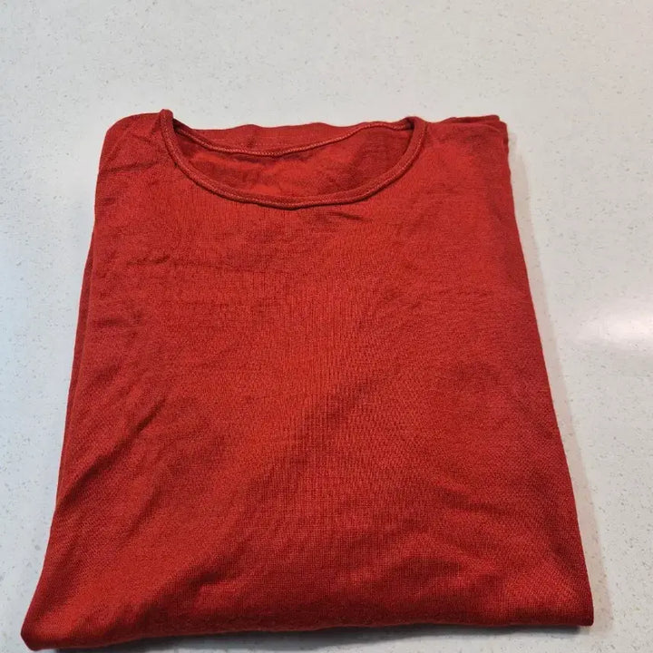 [BUNJANG] Orange Long Sleeve Knit Top (Size 55-99) / (새상품)오렌지색 여성 긴팔 티셔츠 55~99사이즈