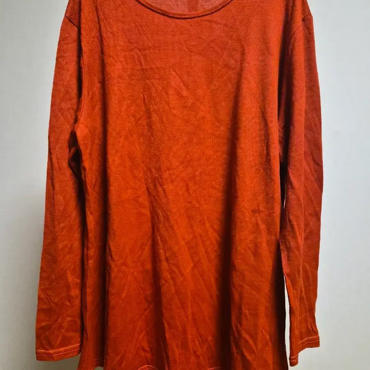 [BUNJANG] Orange Long Sleeve Knit Top (Size 55-99) / (새상품)오렌지색 여성 긴팔 티셔츠 55~99사이즈