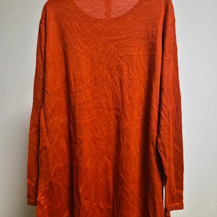 [BUNJANG] Orange Long Sleeve Knit Top (Size 55-99) / (새상품)오렌지색 여성 긴팔 티셔츠 55~99사이즈