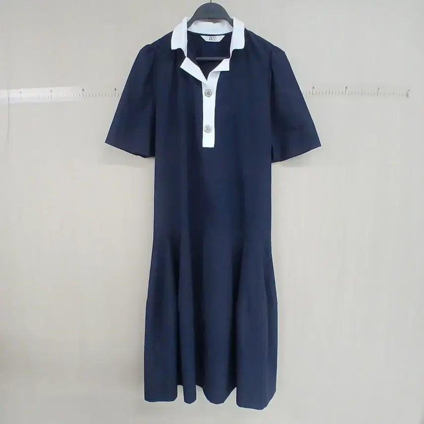[SOLD OUT] 베스티밸리 네이비 반팔 원피스