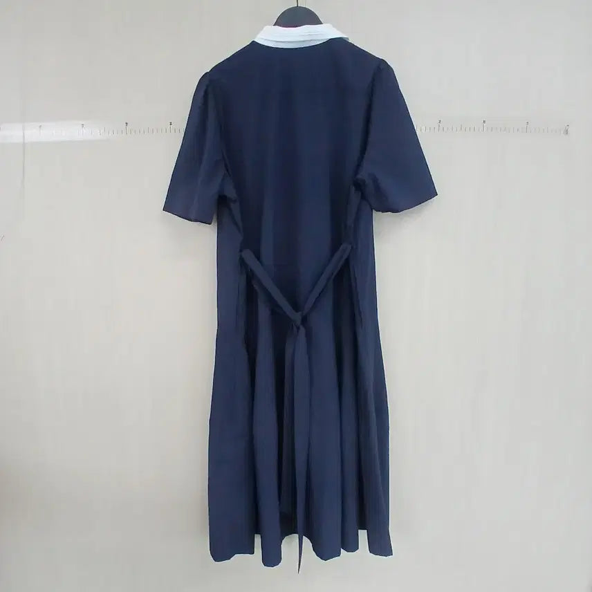 [SOLD OUT] 베스티밸리 네이비 반팔 원피스