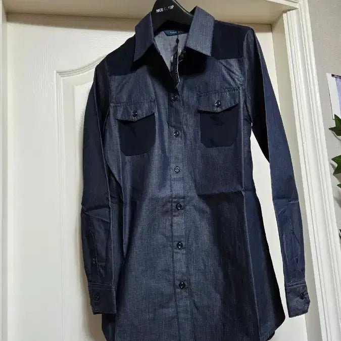 [BUNJANG] Perry Ellis Denim Shirt / 페리엘리스 데님 셔츠 남방55/새상품