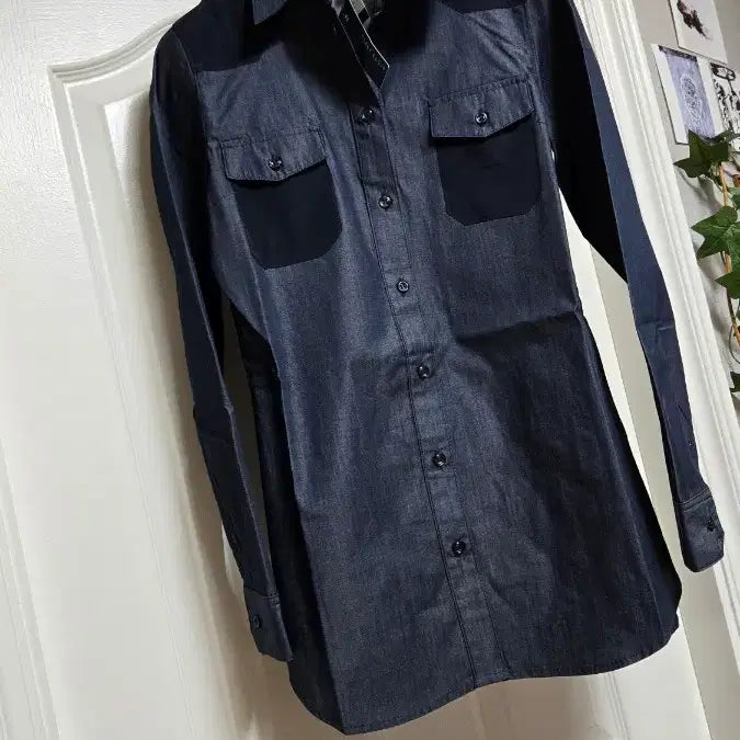 [BUNJANG] Perry Ellis Denim Shirt / 페리엘리스 데님 셔츠 남방55/새상품