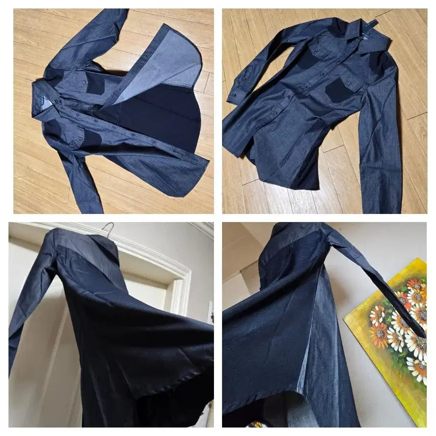 [BUNJANG] Perry Ellis Denim Shirt / 페리엘리스 데님 셔츠 남방55/새상품