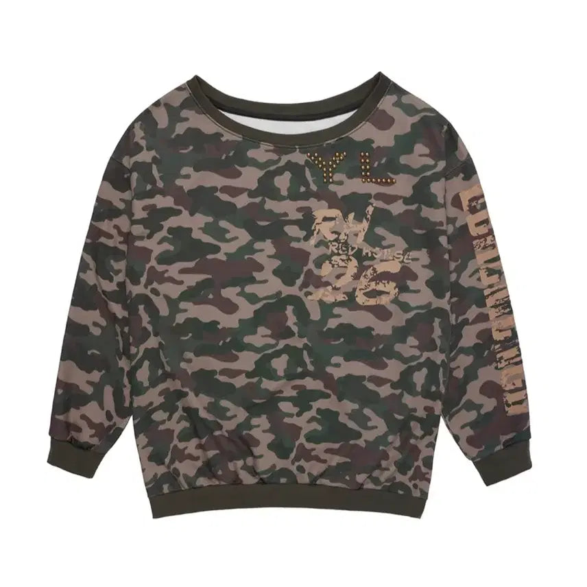 [BUNJANG] YL Studded Off-Shoulder Sweatshirt / 와이이엘 YL STUDDED OFF-SHOULDER SWEATSHIRT
