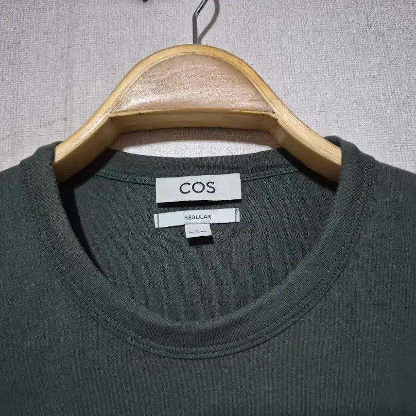 [BUNJANG] COS Dark Green T-shirt (M) / COS 코스 반팔 티셔츠 다크 그린(M)
