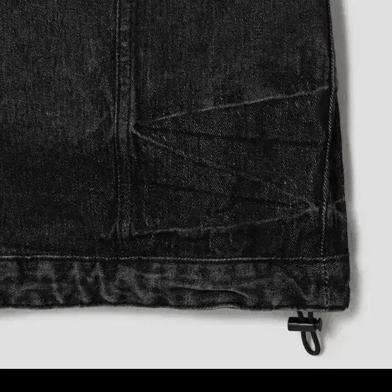 [BUNJANG] Juun.J Black Denim Short Sleeve Shirt / 준지 블랙 데님 반팔 셔츠