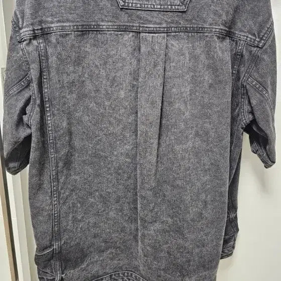 [BUNJANG] Juun.J Black Denim Short Sleeve Shirt / 준지 블랙 데님 반팔 셔츠