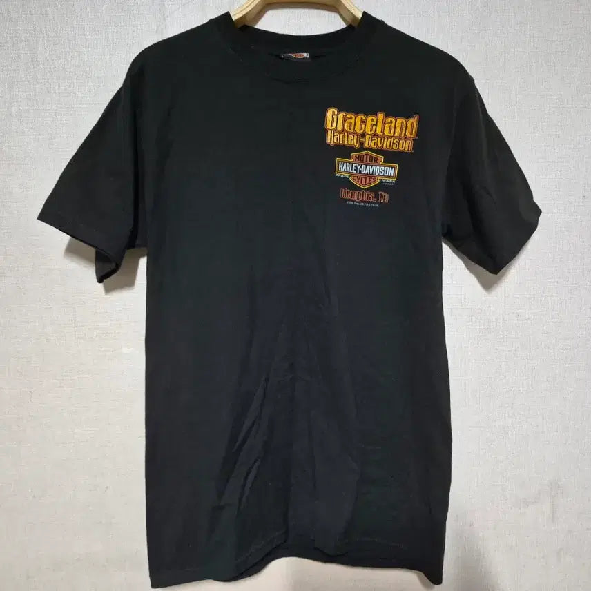 [BUNJANG] Harley Davidson Elvis Presley Short Sleeve T-shirt Black (S) / 할리데이비슨 엘비스 프레슬리 반팔 티셔츠 블랙( S)
