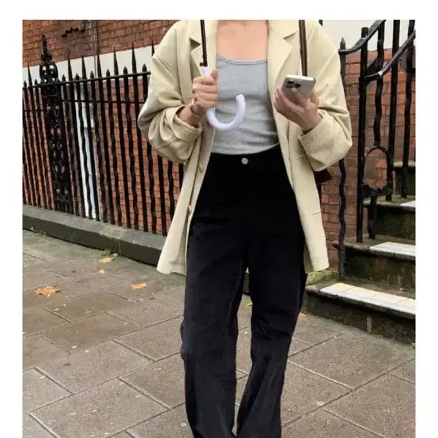 [BUNJANG] VIMU Beigh Corduroy Pants M / 바이무드 베이 코듀로이 팬츠 m 기장추가