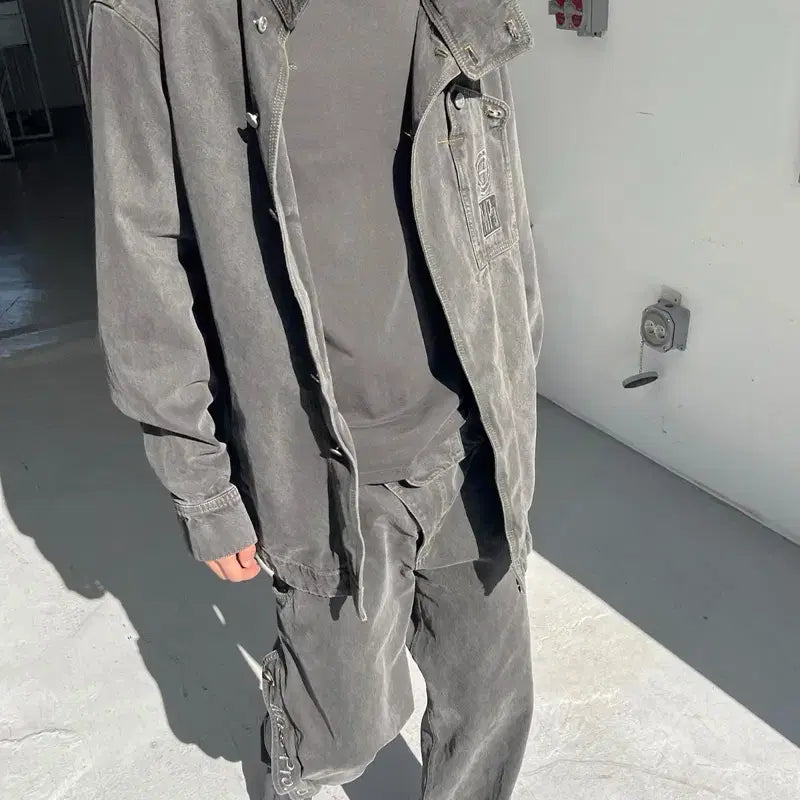 [BUNJANG] Plastic Product MPa Trapezoid Jacket / S) 새상품) 플라스틱프로덕트 MPa TRAPEZOID JACKET