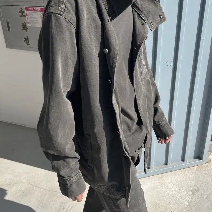 [BUNJANG] Plastic Product MPa Trapezoid Jacket / S) 새상품) 플라스틱프로덕트 MPa TRAPEZOID JACKET