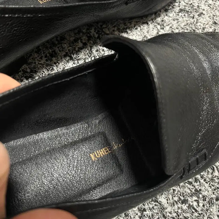 [BUNJANG] KUHEE Leather Black Loafers Women&