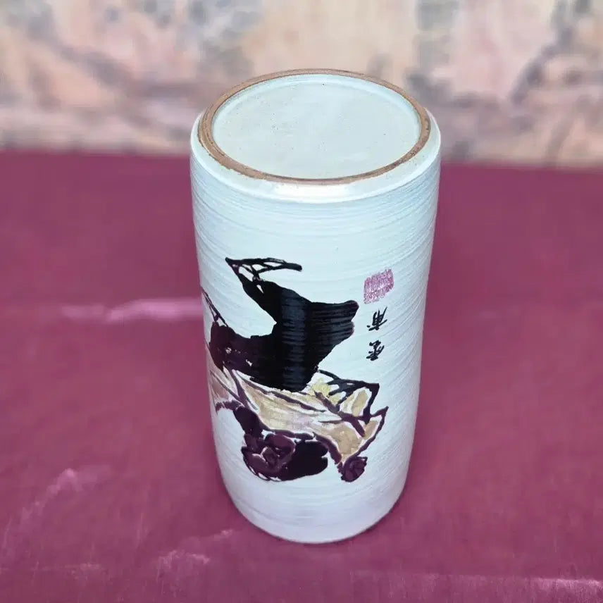 [BUNJANG] Unbo Kim Ki-chang Porcelain Pencil Case / *운보 김기창 화백의 도자기필통(전사방식)