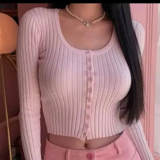 [BUNJANG] Pale Jade U-Neck Mac Cardigan / 페일제이드 유넥 맥 가디건