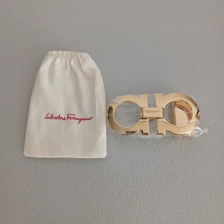 [BUNJANG] Ferragamo Gold Buckle Belt / 페라가모 금장 벨트 버클 새상품 보관품