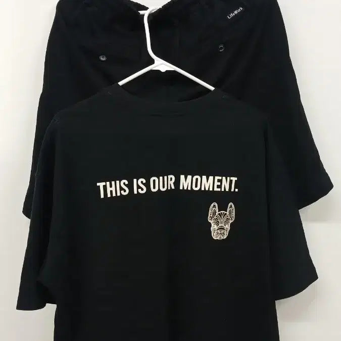 [SOLD OUT] 라이프워크 블랙 반팔 L사이즈 반바지 M사이즈 세트