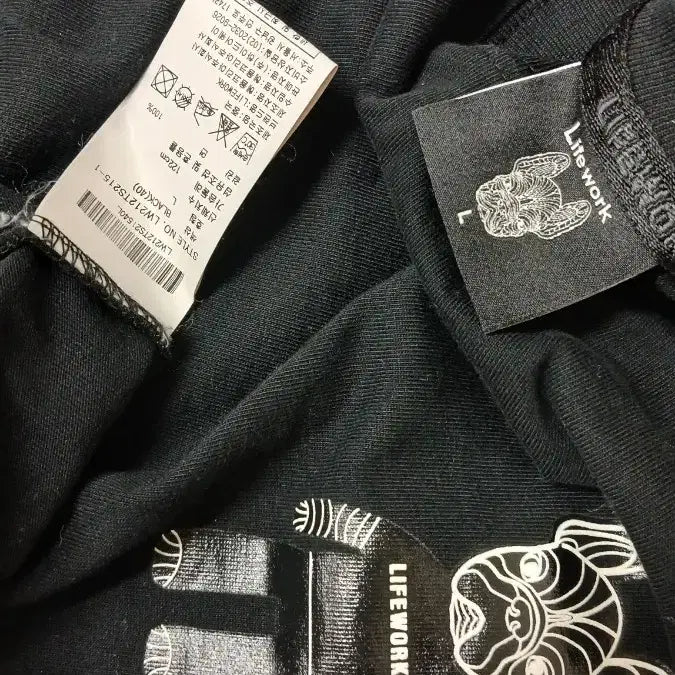 [SOLD OUT] 라이프워크 블랙 반팔 L사이즈 반바지 M사이즈 세트