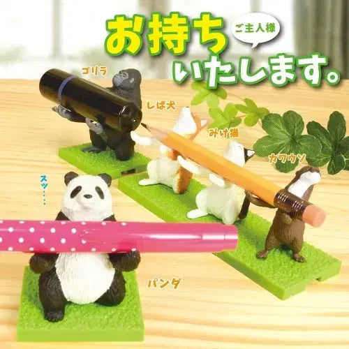 [BUNJANG] Unspecified Animal Figure Full Set / 주인님 가져왔습니다 펜홀더 가챠 풀셋) 동물 강아지 고양이 판다 피규어