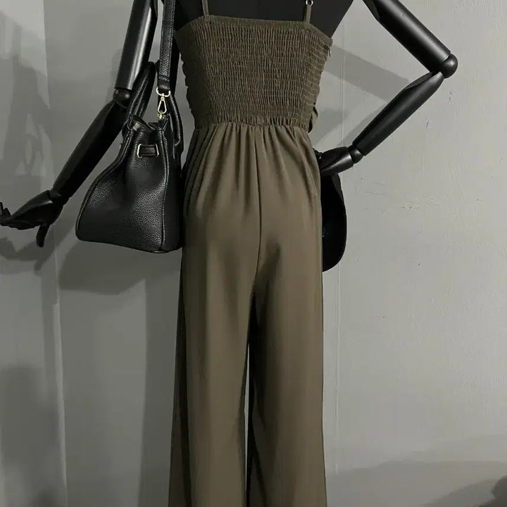 [BUNJANG] Edge Wide Jumpsuit / 엣지와이드점프수트/점프수트