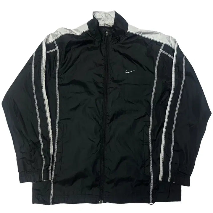 [BUNJANG] Nike 00s Inside Out Swoosh Big Logo Windbreaker / 나이키 00s 인사이드아웃 스우시 빅로고 블랙바람막이 95