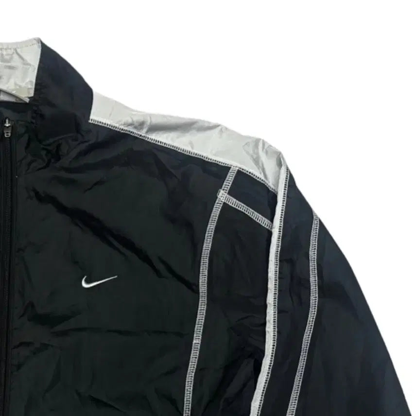 [BUNJANG] Nike 00s Inside Out Swoosh Big Logo Windbreaker / 나이키 00s 인사이드아웃 스우시 빅로고 블랙바람막이 95