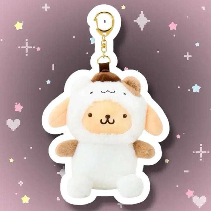 [BUNJANG] Sanrio Pompompurin Muffin Mascot Keyring / 산리오 사랑하는 친구와 함께 시리즈 폼폼푸린 머핀 마스코트 인형 키링