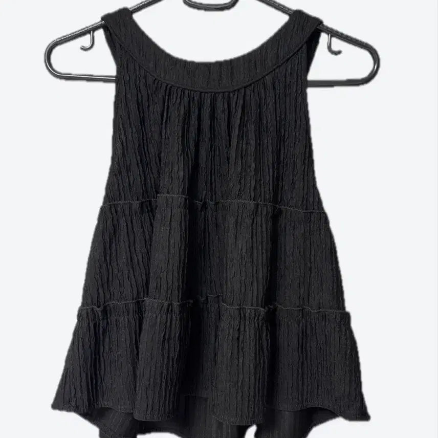 [BUNJANG] Black Crop Top Set / 블랙 크롭 세트