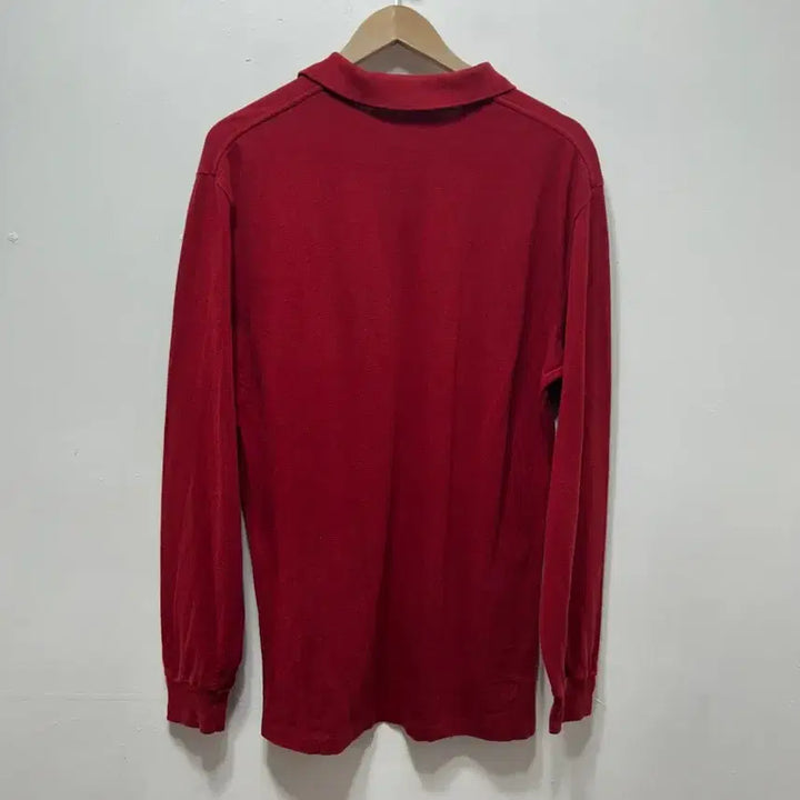 [BUNJANG] Polo Ralph Lauren Long Sleeve Polo Shirt / 폴로 랄프로렌 긴팔 카라티 레드 L