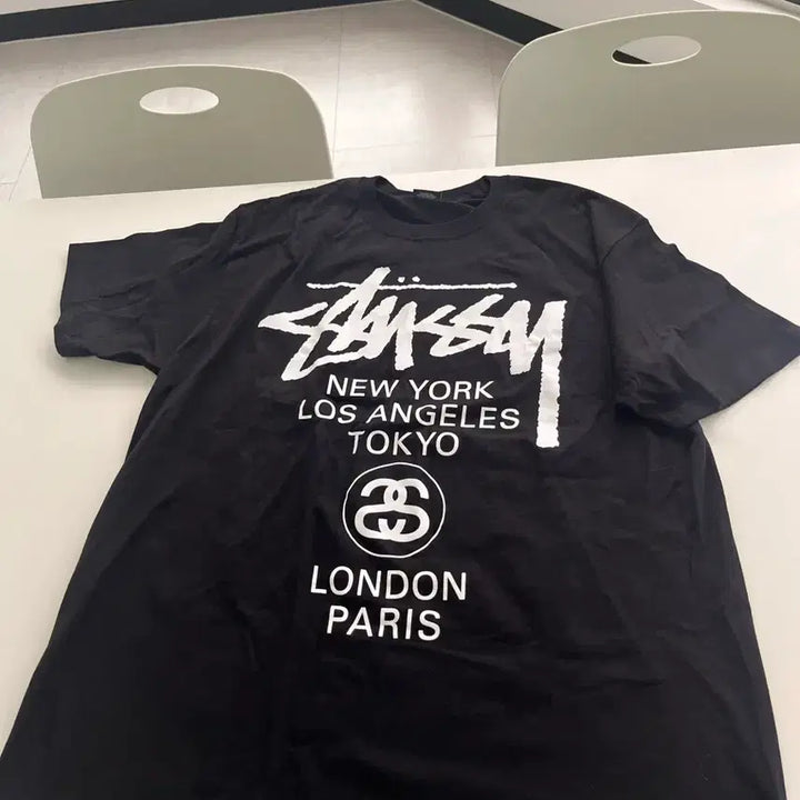 [SOLD OUT] 스투시 월드 투어 반팔 티셔츠 블랙L