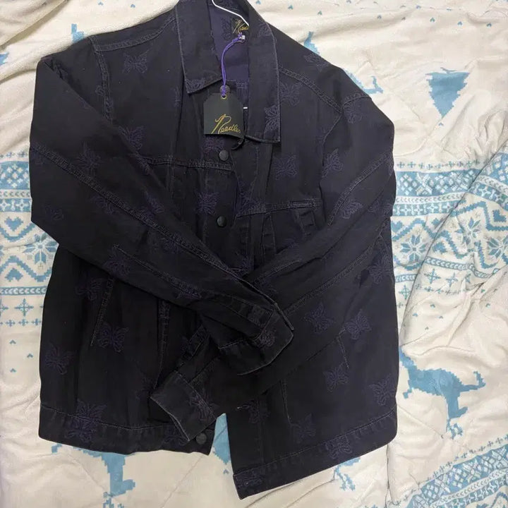 [BUNJANG] Needles Denim Black Jacket / 니들스 데님 흑청 자켓