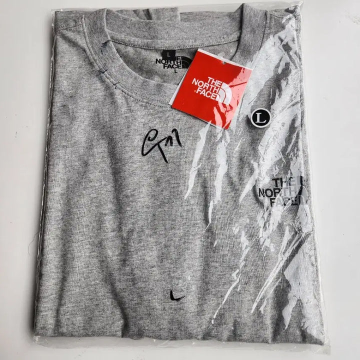 [SOLD OUT] 노스페이스 면반팔티 그레이 95  100